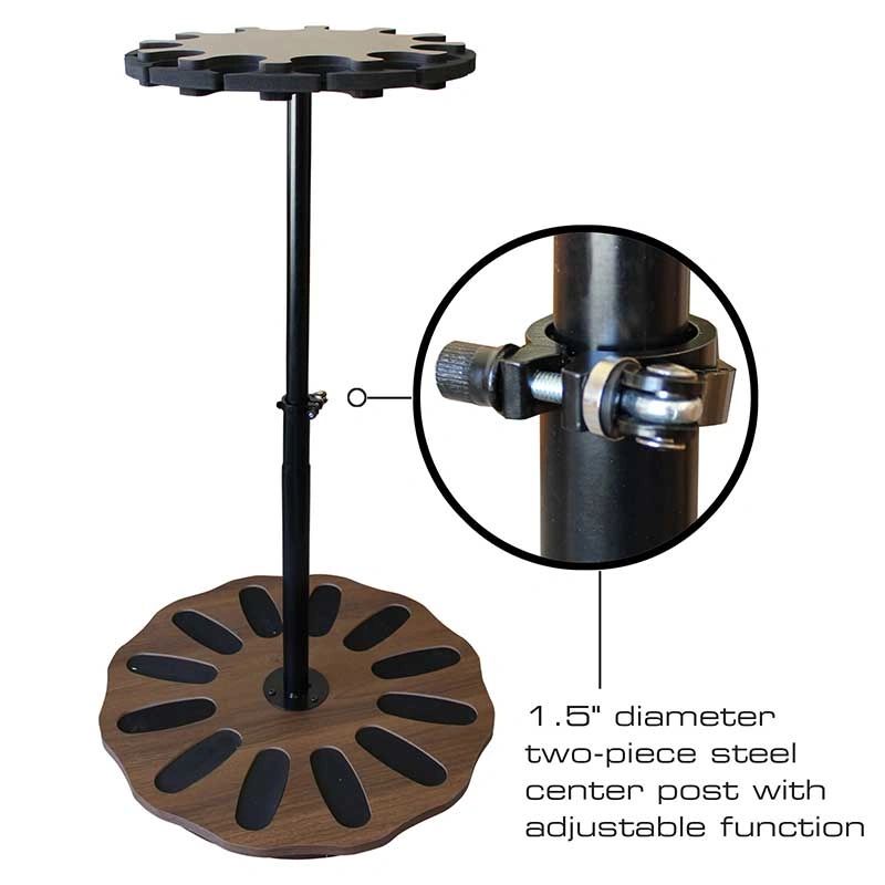Rush Creek Creations 12 Gun Spinning Wooden Gun Rack - Lazy Susie Suzie style Rotating Rifle Display - Image 8