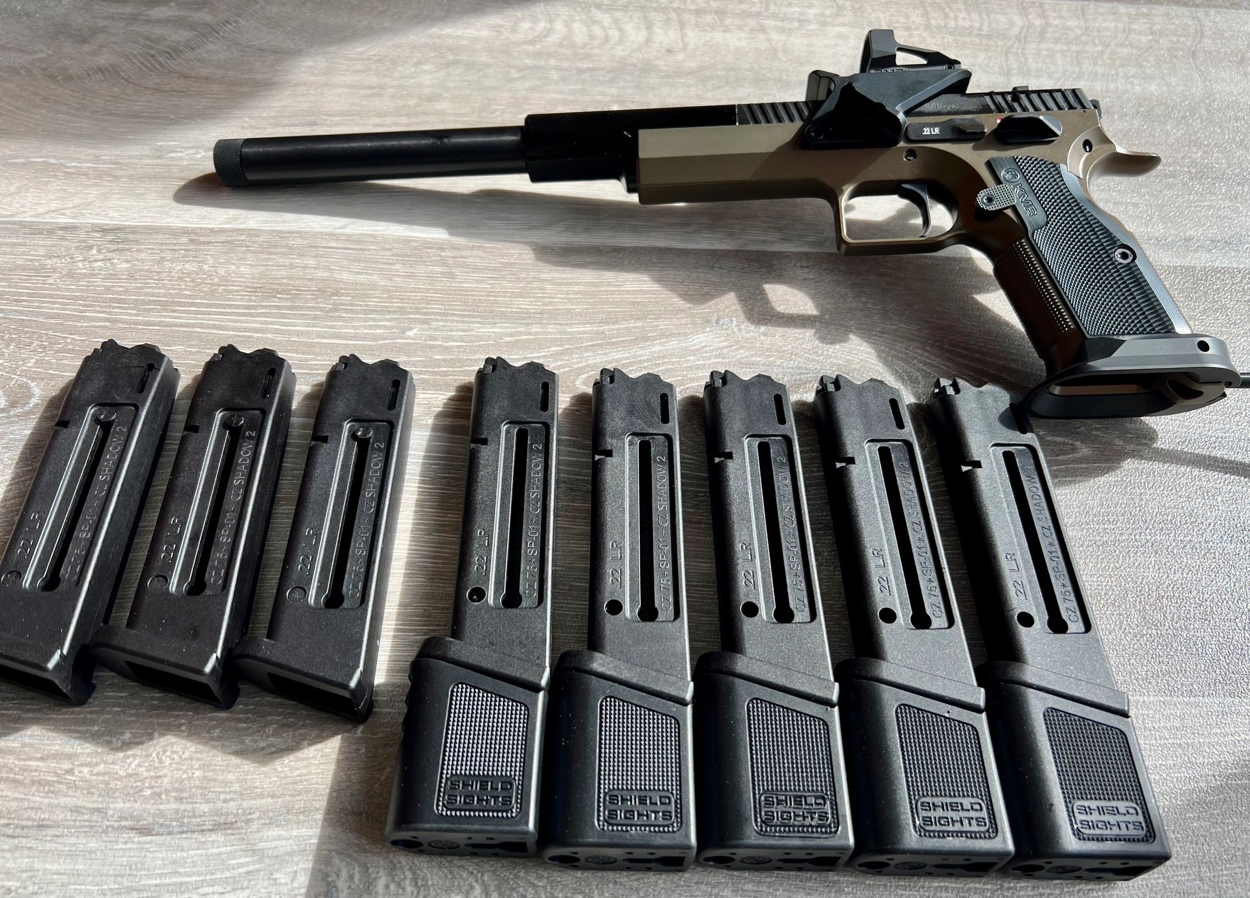 KMR by Shield Sights Hi Cap 22 Round Extended Magazine High Capacity for KMR S-01 CZ Shadown style LBP LATEST IMPROVED FEED MODEL - Image 7