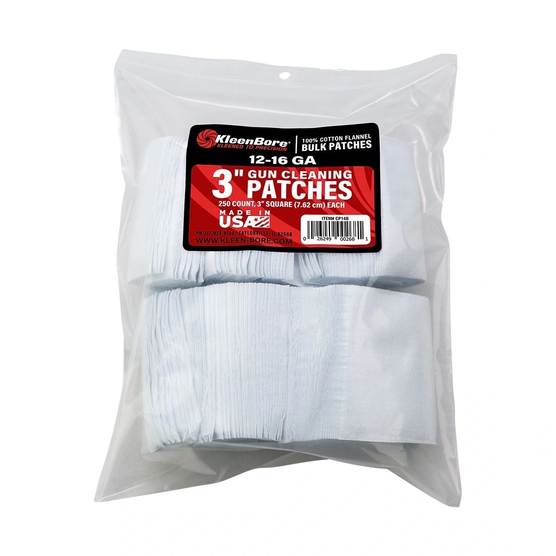 KLEENBORE - Gun Cleaning Patches - All calibres .410 & 12 Ga to 9mm & .45" - CP13B CP14B CP16B CP17B - Image 5