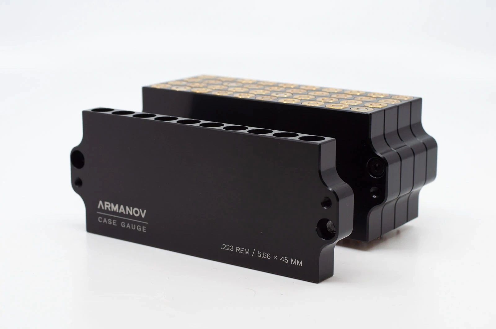 ARMANOV Rifle Cartridge Case Gauge 10 Rounds Stackable 5.56mm NATO & .300 AAC Blackout