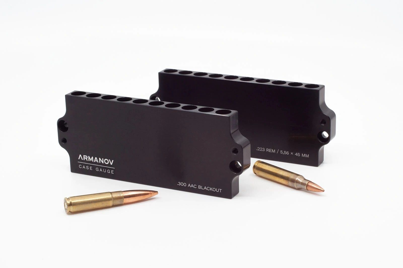 ARMANOV Rifle Cartridge Case Gauge 10 Rounds Stackable 5.56mm NATO & .300 AAC Blackout - Image 8