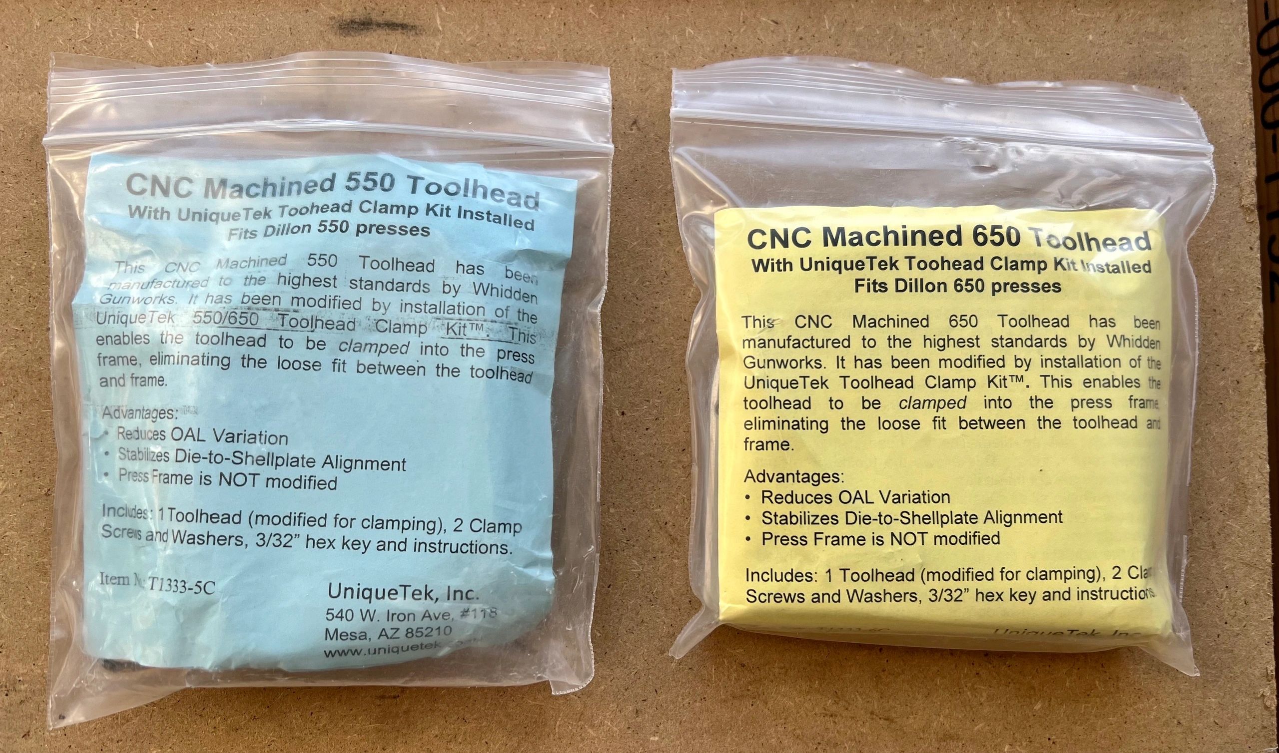 UniqueTek CNC Machined Dillon 550 / 650 Toolhead Replacement Precision Toolheads - Image 4