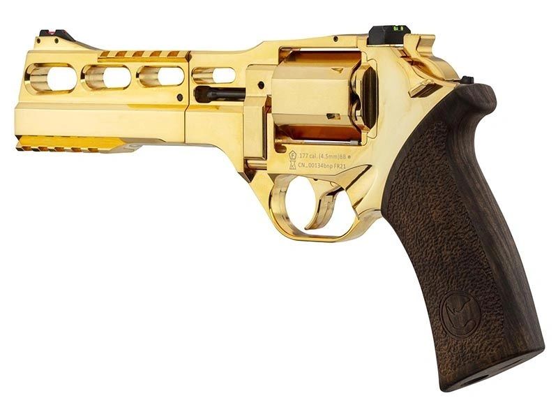 Chiappa 4.5mm/.177 Charging Rhino 60DS Co2 Air Pistol Revolver 6" Barrel - Gold colour finish - Image 5