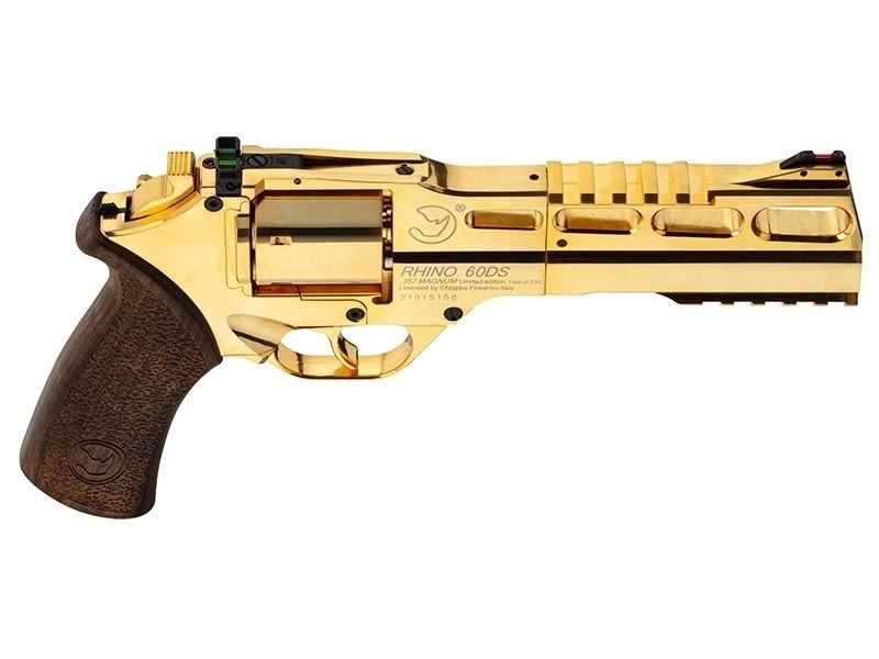 Chiappa 4.5mm/.177 Charging Rhino 60DS Co2 Air Pistol Revolver 6" Barrel - Gold colour finish - Image 8