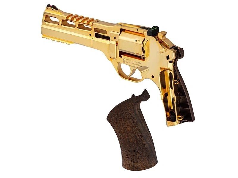 Chiappa 4.5mm/.177 Charging Rhino 60DS Co2 Air Pistol Revolver 6" Barrel - Gold colour finish - Image 9