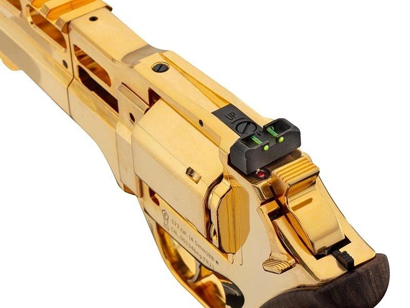 Chiappa 4.5mm/.177 Charging Rhino 60DS Co2 Air Pistol Revolver 6" Barrel - Gold colour finish - Image 10