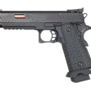 2011 Style KLI JW3 John Wick Baba Yaga Hi-Capa 5.1 Co2 Blowback Air Pistol Rose Gold Barrel - 4.5mm/.177 - Black